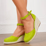 Purpdrank  15 Colors Big Size 43 Summer Bohemian Espadrilles Sandals Women Beach Vacation Shoes Comfy Walk High Heels Wedges Sandals
