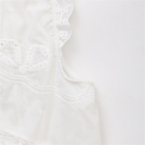 Purpdrank  Summer New Women's Fashion and Elegance Slim Fit Versatile Bow embellishment Embroidered Short Top