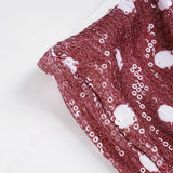 Purpdrank  Sexy Dot Printed Sequined Bodycon Skirts Slim Low-Waisted Super Mini Skirts Women Summer Fashion Party Clubwear Streetwear