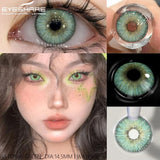 Purpdrank  2Pcs Yearly Use Color Contact Lenses for Eye Natural Pupils Gray Blue Contact Lenses Cosmetic Green High Quality Lenses