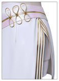 Purpdrank  Rumi Zoey Mira Cosplay Costume Wig Women Girls White Leather Suit Halloween Carnival Party Comic-con Role Playing Outfit