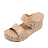 Purpdrank  Summer Beach Vacation Wedges Sandals Women Comfy Walking Outdoor Slides Shoes Mules High Heels Platform Sandals