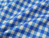 Purpdrank  Fashion Women Blue Plaid Slit High Waist Skirt Women Side Zipper Package Hips A-line Short Skirts Femme