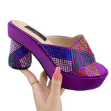 Purpdrank - 2023 Nigerian Sandals Platform Shoes Ladies Party High Heel Open Toe Luxury Wedding Ladies High Heels Sandals Summer