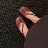 Purpdrank   Luxury Mid Heel Sandals Women Summer Genuine Leather Split Toe Slingbacks Ballet Shoes Brand Designer Banquet Wedding Sandalias