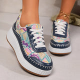 Purpdrank  Punk Mixed Color Platform Sneakers for Women 2025 Fashion Thick Bottom Vulcanized Shoes Woman Cozy Non Slip Walking Shoes 43