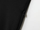 Purpdrank  European style new women's fashion all-match temperament splicing with belt stand collar sleeveless midi dress