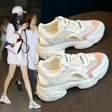 Purpdrank  Women's Sports Sandals Heigh Hollow Mesh Breathable Sandals New Hollow Flat Fashion All-match Platform Casual Shoes