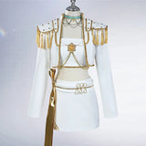 Purpdrank  Rumi Mira Zoey White Singing Suit Women Halloween Carnival Party Role Playing Outfit Cosplay Costume Wig