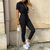 Purpdrank  Women elegant Long Jumpsuit Trousers Suit Pants