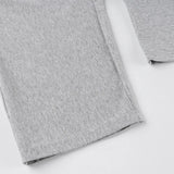 Purpdrank  Long Sleeve Pleated T Shirt Women's O Neck Solid Classic Loose Pullover Tops Female Autumn Simple Casual T Shirts