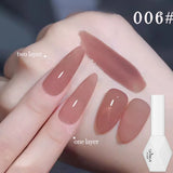 Purpdrank  10ML 6-Color God Girl Nail Polish Gel Nude Pink Glitter Gel Varnish Soak Off UV/LED Gel Polish For Manicure Home Salon DIY