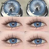 Purpdrank  2Pcs Natural Brown Colorcon Contacts Lenses Yearly OMG Series Korean New Fashion Gray Yearly Green Makeup Pupils