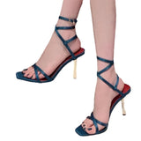 Purpdrank  Women's Sandals Elegant High Heeled Shoes Sexy Designer Fashion Slippers 2025 New Pumps Summer Party Luxury Sandalias De Mujer