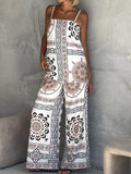 Purpdrank  Square Collar Spaghetti Strap Two Pieces Sets, Women Summer Fashion Printing Chic Outfit, Wide Leg Pants Patchwork Ladies Suits