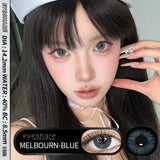 Purpdrank  1pair Gray Color Contact Lenses For Eyes Colored Lenses Blue Lenses Natural Colorful Brown Contact Lenses Yearly Use