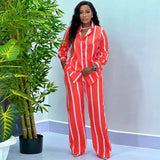 Purpdrank  Spring Summer New Striped Print Long Pant Set Casual Sexy Party 2 Two Pieces Outfits Ladies Tracksuits