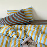 Purpdrank  100% Cotton Duvet Cover and Pillowcase Single/Queen Size Quilt Cover Set Skin-friendly Comforter Covers for Home dekbedovertrek