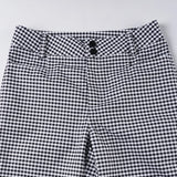 Purpdrank  Elegant Fashion Slim-Fittiing Plaid Flare Pants Y2K Office Low-Waisted Pants Women Autumn Winter Fashion Streetwear Ladies
