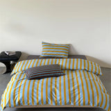 Purpdrank  100% Cotton Duvet Cover and Pillowcase Single/Queen Size Quilt Cover Set Skin-friendly Comforter Covers for Home dekbedovertrek