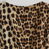 Purpdrank  Spring New Women's Style Slim Fit Versatile Animal Print Round Neck Sleeveless Mini Dress