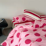 Purpdrank  100% Cotton Duvet Cover and Pillowcase Single/Queen Size Quilt Cover Set Skin-friendly Comforter Covers for Home dekbedovertrek