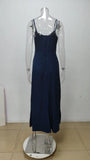 Purpdrank  New Women's Elegant Lace Up A-line Suspender Solid Color Dress