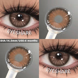 Purpdrank  New Colored Contact Lenses 1 Pair Fashion Blue Eyes Lenses Gray Pupils High Quality Brown Lenses Green Eyes Contacts