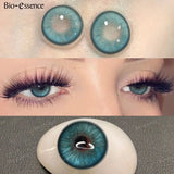 Purpdrank  2Pcs Halo Series Natural Fashion Makeup Beauty Contacts Chocolate Color Contacts Honey Color Eyes Brown Contacts NEW