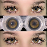 Purpdrank  Pink Colored Contacts Lenses with Myopia Yearly Red Colorcon Cosplay Cosmetic Makeup Pupils Colorful Lens for Eyes