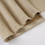 Purpdrank  Vintage Low Waist Solid All Match Slight Strech A-line Floor-Length Skirts