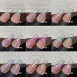 Purpdrank  12ML 4-Color Pink Blue White Green Explosive Gel Nail Polish Diamond Gel Polish Summer Nails Blue Nails Nail Supplies