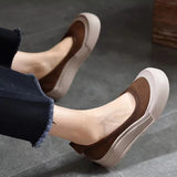 Purpdrank  Flats Women Loafers Shoes Shallow Platform Cozy Walking Shoes New Dress Fashion Sport Shoes Mujer Travel Zapatillas