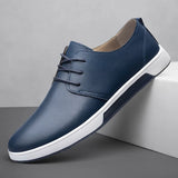 Purpdrank  Autumn Soft Soled Comfortable Loafers Flat and Lightweight Men's Leather Casual Shoes Anti Slip Commuting Men's Driving Shoes