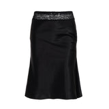 Purpdrank  Elegant Patchwork Lace Trumpet Skirts Casual Basic Slim Low-Waisted Midi Skirts Women Summer Fashion Streetwear Ladies