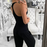 Purpdrank  European American Style Women's Slimming Tops Sexy Solid Color Sports Vest Lady Commuting Knitted Tight-fitting Sleeveless Tees