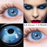 Purpdrank  2pcs Cosplay Colored Contact Lenses Anime Blue Red Eyes Lenses Halloween Green Makeup Eyes Contact Crazy Lens Yearly