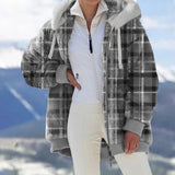 Purpdrank  Autumn Winter Hooded Zipper Sweatshirt Fleece Warm Long Sleeve Jacket Women's Coats Loose Casual Outerwear Sports Tops Hot Sale
