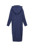 Purpdrank  plus Size Satin Knitted Cardigan Long-Sleeved Hooded Jumper Single Row of Buttons Elegant Autumn Winter Women's Best Choice