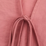 Purpdrank  Spring New Women's Fashion temperament casual versatile bow decoration hanging short shirt