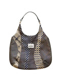 Purpdrank  Retro Geometric Patchwork Plaid Shoulder Bag for Women New Large Capacity Tote Canvas Bags