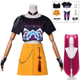 Purpdrank  Mira Cosplay Costume Wig Women Girls Halloween Carnival Comic-con Party Role Playing Outfits