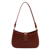 Purpdrank  Shoulder Bags For Women Luxury Designer Handbags Dual Straps Crocodile Pattern Underarm Bag The Latest Crossbody Bags