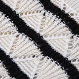 Purpdrank  Spring New Women's Fashion temperament casual versatile striped short knitted short sleeved tight shorts set