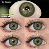 Purpdrank  2Pcs Colored Contact Lenses Purple Big Eyes Yearly Cosplay Blue Green Cosmetic Contact Helloween Soft Makeup Pupils