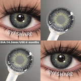 Purpdrank  New Colored Contact Lenses 1 Pair Fashion Blue Eyes Lenses Gray Pupils High Quality Brown Lenses Green Eyes Contacts