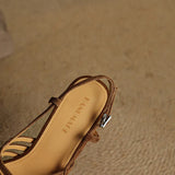 Purpdrank  new Summer Women Sandals Sheep Suede Leather Women Shoes Open Toe Ankle Strap Shoes Square Toe Thin Heel Sandals