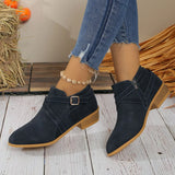Purpdrank  Women Ankle Boots Autumn Square Heel Platform Sexy Shoes for Women New Fashion Winter Fashion Boots Women Zapatos De Mujer