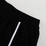 Purpdrank  Casual Loose Splicing Outfits Tracksuit Fashion Two Piece Set for Women Elegant Sleeveless V Neck Vest Top Wide Leg Pants Set