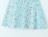 Purpdrank   2 colors Sexy Floral Print Bow V neck Ruffles Strap Sling Dress Women Backless Slim Waist Mini Sleeveless Tank Dresses Robe